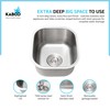 KABCO Single Bowl Undermount Stainless Steel Kitchen Sink, Rust Resistant