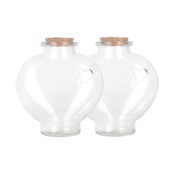 Magic Season Decorative Glass Bottles with Cork Stoppers (12 fl