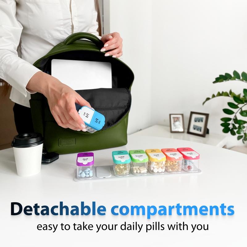 Bexeen XXL Pill Organizer That Holds EVERYTHING! Convenient, Portable &