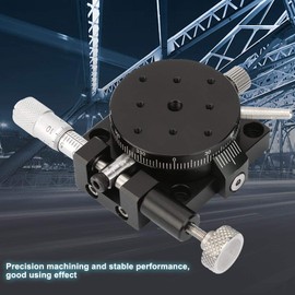 Rotation Stage, R38 38mm*20mm Rotating Platform Manual Precision Bearing Sliding Tuning Stage Used in Production Machinery,Testing Equipment