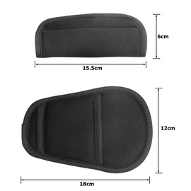 JNNJ 3 Piece Baby Stroller Car Seat Seat Belt Cushion, Soft Comfort Multifunctional Automotive Shoulder Pads, for Newborn Infant Kid, Car Accessories Universal Fit Most Car, Truck, SUV(Black)
