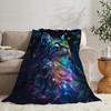 Fantasy Cat Throw - Soft, Warm & Cozy Fleece Blanket