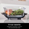 Ninja 6 Cup CleanCrisp Glass Container with Leak-Proof Storage lid,