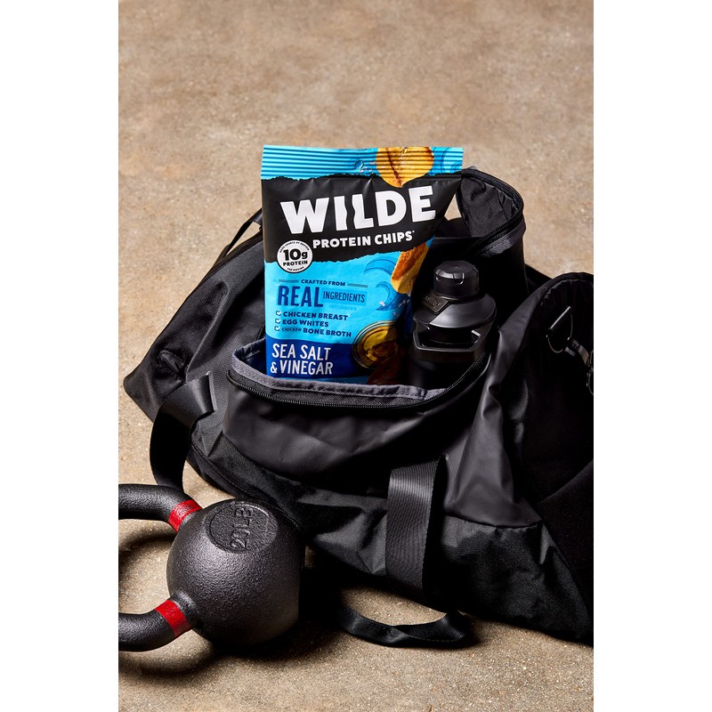 Sea Salt and Vinegar Protein Chips by Wilde Chips, Thin