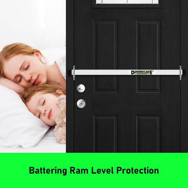 Door Security Bar-by Doorricade-Secure The Entire Width of Your Inward
