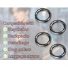 ZoeTekway Pack of 4 Snap Hooks, Zinc Alloy Ring Carabiner,
