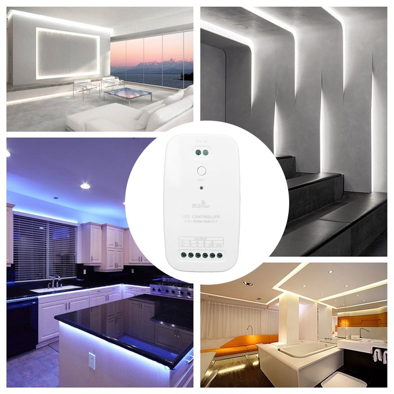 LED Controller DC9V‑24V Bluetooth Mesh RGB CCT 2 in 1