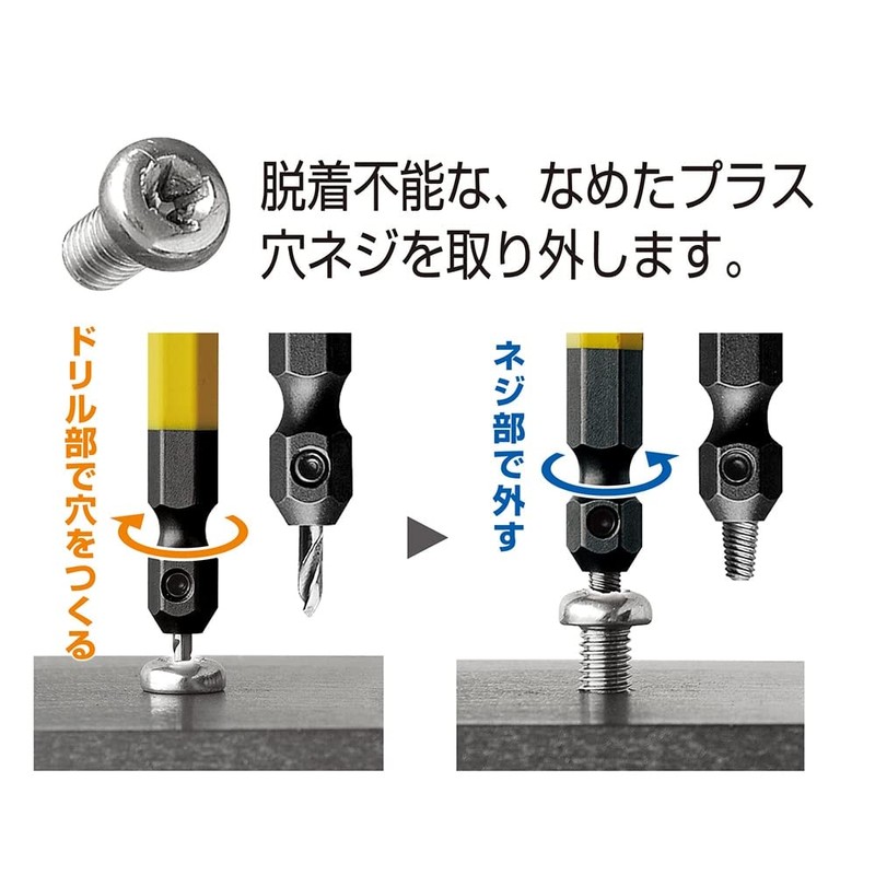 ANEX ANH-S2 Stripped Screw Removal Bit, Set of 2, Compatible