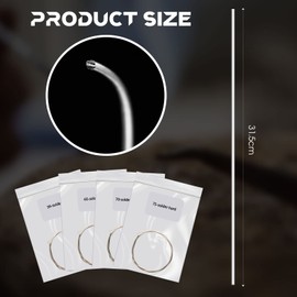 4 Pieces Silver Solder Wire 4 Types Soldering Wire Silver Wire for Jewelry Making Repair Electronics Silver Welding Wire Tools, Easy Soft, Soft, Medium, Hard