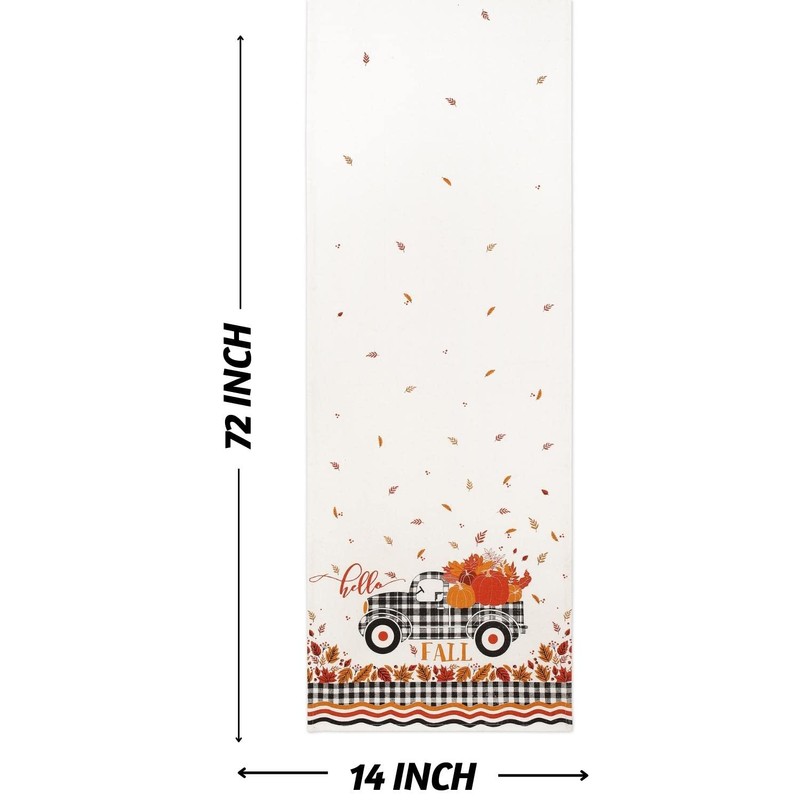 Folkulture Table Runners | Fall Table Runner 72 inches Long