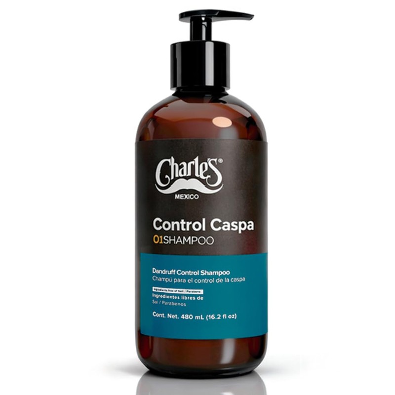 Charles Shampoo Control Caspa - Sin Sales y Parabenos -