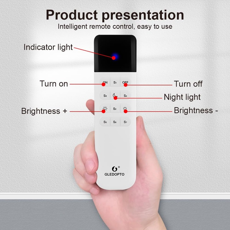 GLEDOPTO ESP Now WLED Remote Control WLED LED Strip Light