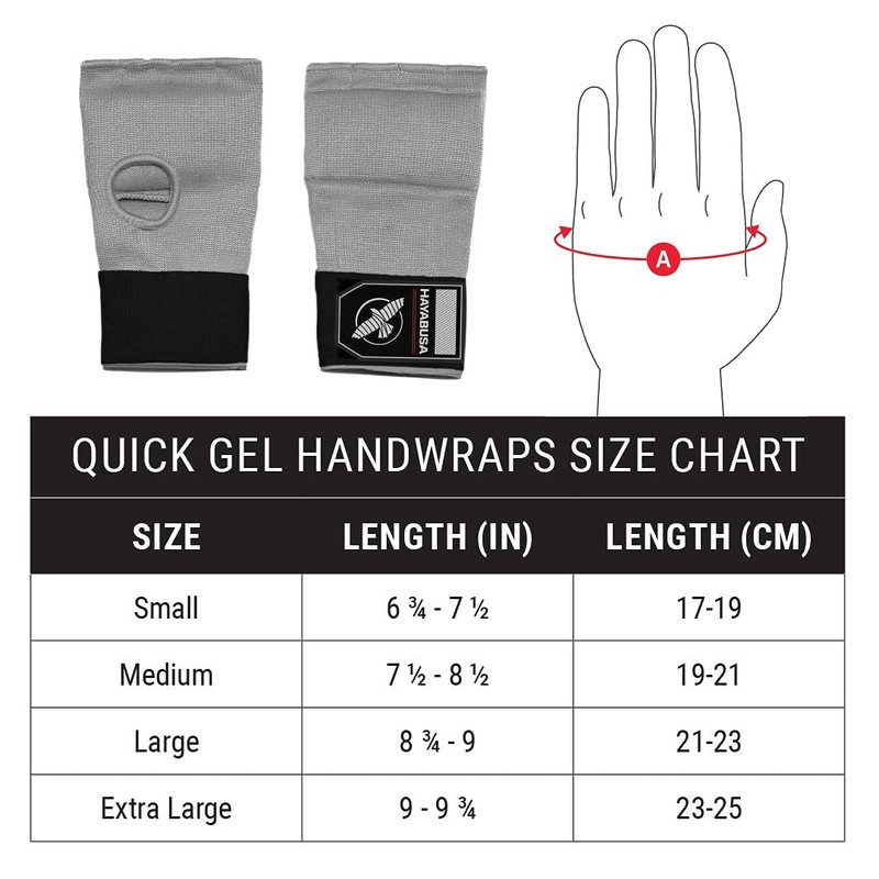 Hayabusa Quick Gel Boxing Hand Wrap Gloves - Grey/Pink, Medium