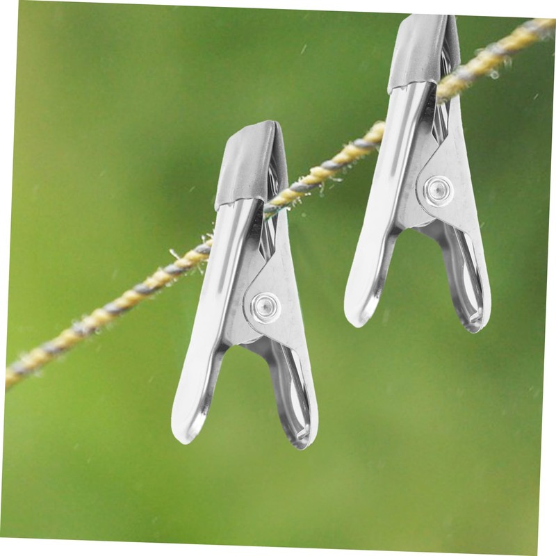 BESPORTBLE Swimming Pool Cover Clamps Pcs Metal Clips for Ground