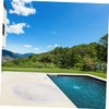 Alipis Beautiful Round Mandala Beach Towel White Microfiber Multi-Purpose for