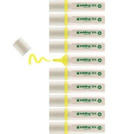 edding 24 EcoLine Highlighter Chisel Tip Pack of 10 - Yellow