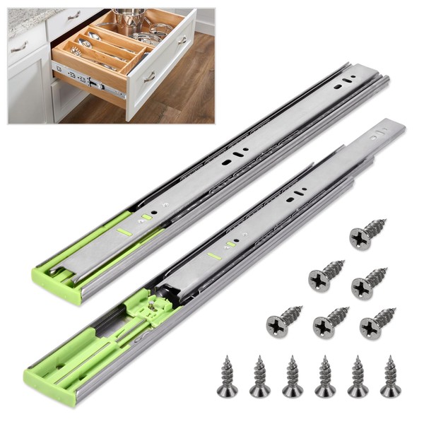 Eagles Soft Close Drawer Slides, Buffer Damping Thickened Silent Black