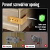 Gemasp Hasp Latch with Lock, 90 Degree Solid 304 Stainless