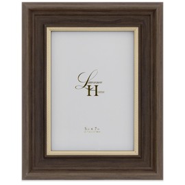 Lawrence Frames 5x7 Walton Frame - Walnut with Gold Rope