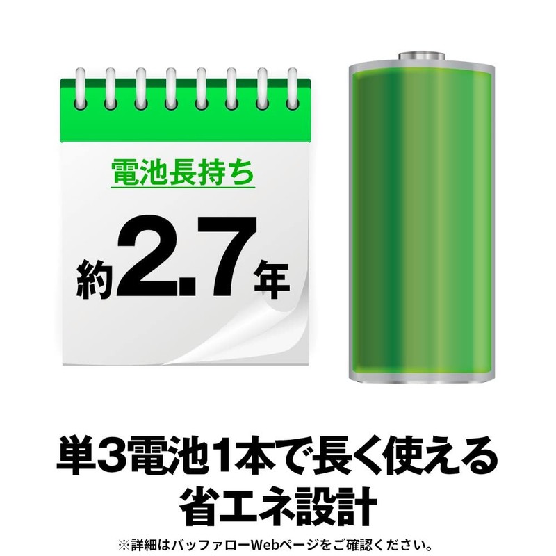 Buffalo Wireless Mobile Mouse, Bluetooth, FLEXUS, Thin, Lightweight, 5 Buttons,