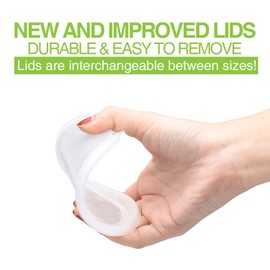 Glotoch 48 Pack (Mixed) 8 oz, 16 oz. and 32 oz. Plastic Food and Drink Storage Containers Set with Lids - Microwave, Freezer & Dishwasher Safe Eco-Friendly, BPA-Free, Reusable & Stackable