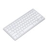 Bluetooth Keyboard Tablet PC Ultra Slim Portable 78 Keys White