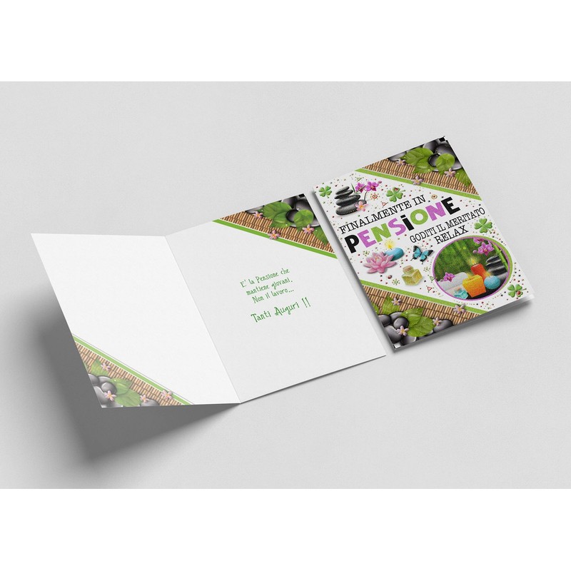 Card "Pensione" printed (relaxation)