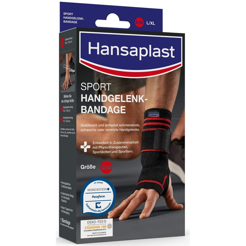 HANSAPLAST Sport Wrist Brace Size S/M Pack of 1