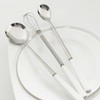 (Hyunwoo) Hyunwoo Black and White Long Spoon 3-Piece Set /