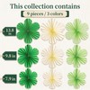 2 Pcs Flower Banner with Paper Flower Fans, Floral Garland