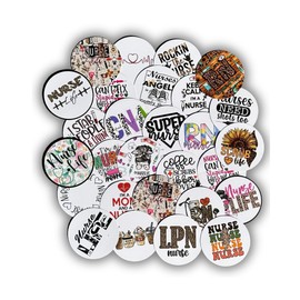 Nurse Freshie Cardstock Circles Cutouts Rounds 2.5” inches | 24 pk mixed | Oven Bake w/Aroma Beads Scented Oil Resistant Paper RN LPN CNA Scrub Life Freshie