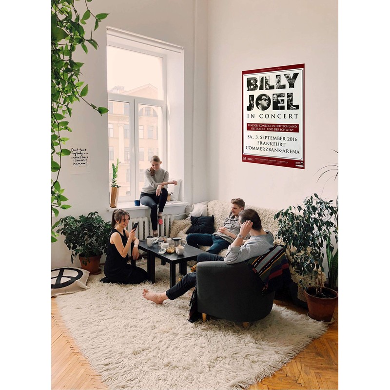 Billy Joel Live In Frankfurt, Frankfurt 2016 Concert Poster /