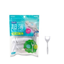 Shebis Daily Ultra Thin Y Shape Smooth Floss 30 Pieces Set of 2