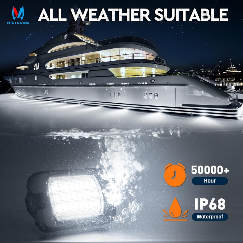 MICTUNING Q1 MAX White Rock Lights - 12 Pods Underglow