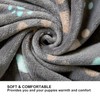 3 Puppy Blankets Super Soft Warm Sleep Mat Grey Print