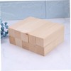 Operitacx 10pcs Small Wooden Plank Craft Natural Basswood Blocks for