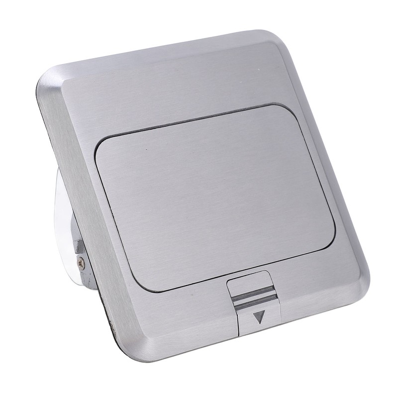 Floor Socket Waterproof Good Sealing Embedded Safe Practical Silver Bounce