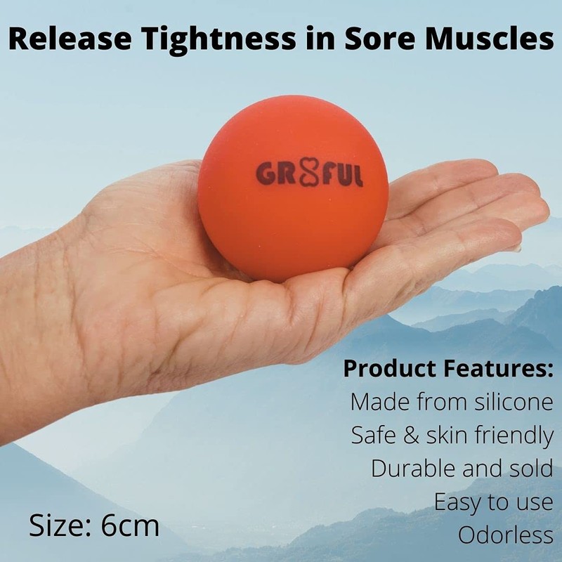 gr8ful® Lacrosse & Spiky Massage Ball Set - Fab for