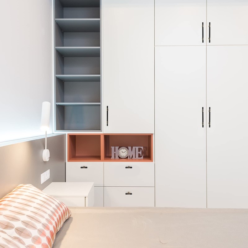 10 Pack homdiy Matte Black Cabinet Knobs Drawer Knobs, Single