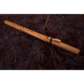Native American Style Red Cedar Flute By Gray Fox, Key of F# Minor, six holes