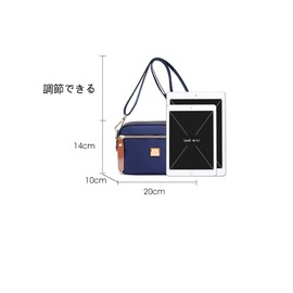 JIANLINST Women's Mini Shoulder Bag, Nylon, Waterproof, Wallet, Pochette, Cross-body, Small, Lightweight, Shoulder Bag, Multi-Layer, Large Capacity, Commuting, Travel, Pouch, purple