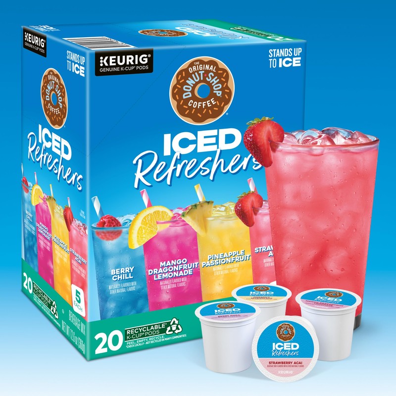 The Original Donut Shop, Iced Refreshers, Keurig Single Serve K-Cup