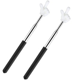 Yolev Set of 2 Pointing Stick Extendable Telescopic Teacher Pointer Mini Handheld Teaching Pen Finger Pointer Telescopic Bat Retractable Whiteboard Pointing Stick Telescopic Baton Extendable