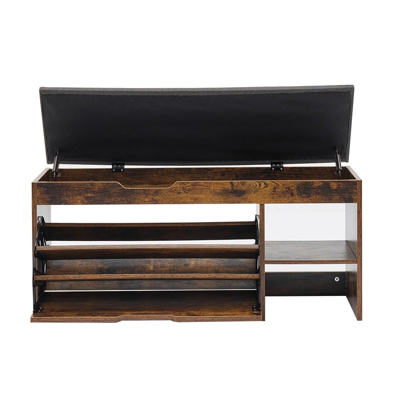 Stabrech Shoe Storage Bench with Flip Drawer, Shoe Rack with