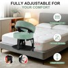 Massage Headrest for Bed with Arm Rest, Adjustable Massage Face