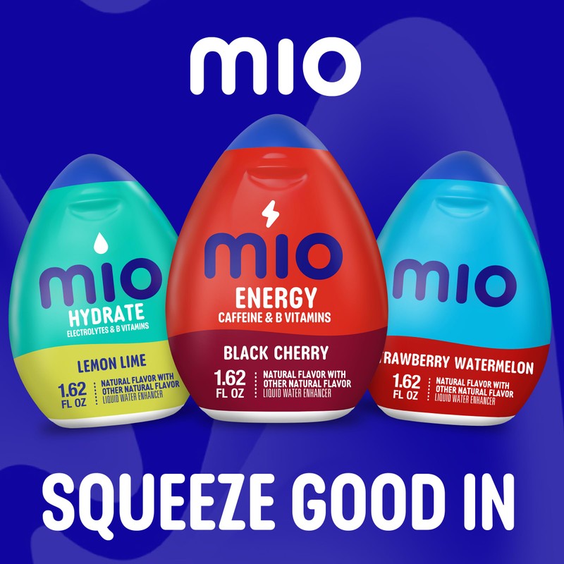 MiO Energy Black Cherry Liquid Water Enhancer, Caffeinated, 1.62 Fl