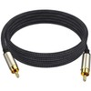 tunghey 2Pack Subwoofer Cable, Dual Shielded Subwoofer RCA Cable Gold-Plated