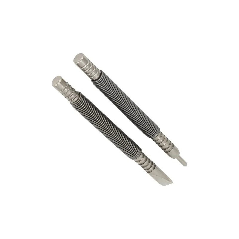 Nail Set Tool 2 Pcs High Carbon Steel Double Ended