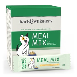 Dr. Mercola Bark & Whiskers Meal Mix for Adult Dogs, 8.09 Oz. (229.5 g), 30 Packets, Offers 20 Essential Nutrients, Promotes Digestive Health, Veterinarian Formulated, Non-GMO