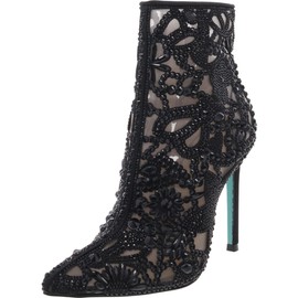 Betsey Johnson Women's Bolt Ankle Boot, Black, 6.5